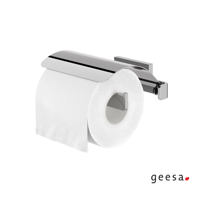CRAFT GEESA Inox Chrome WC Roll Holder With Cover
