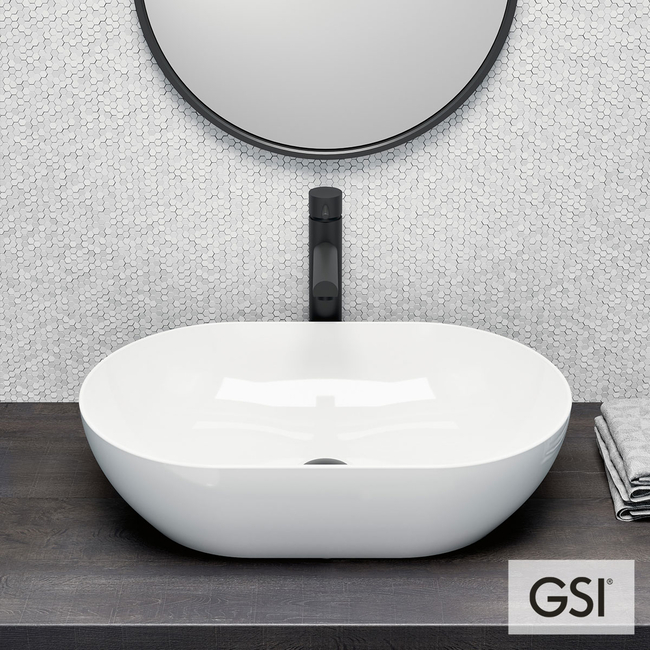 Porcelain Washbasin Pura 60x37 GSI White