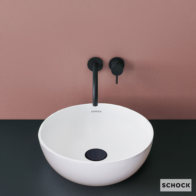 BASIC Washbasin Φ40 Marmorin by Schock White Matt