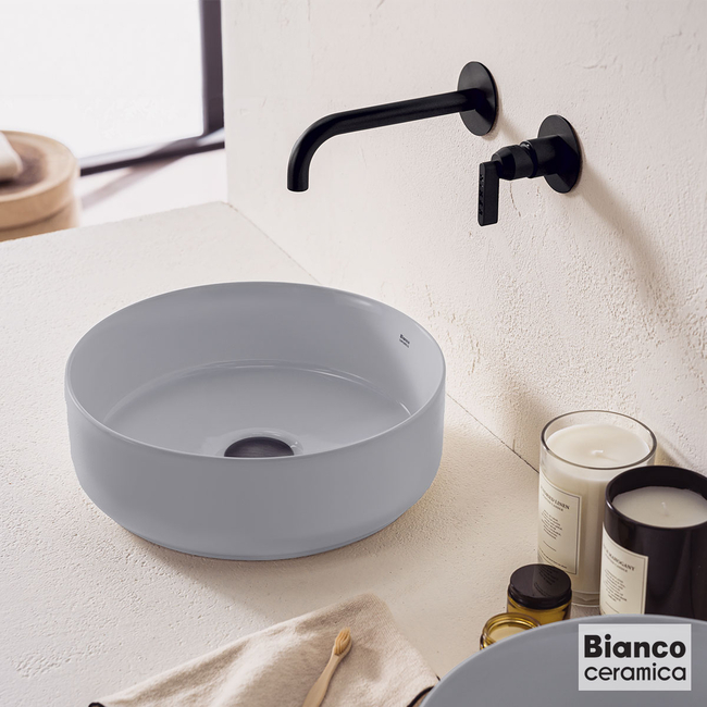 Porcelain Washbasin Φ36 Bianco Ceramica Stone Grey