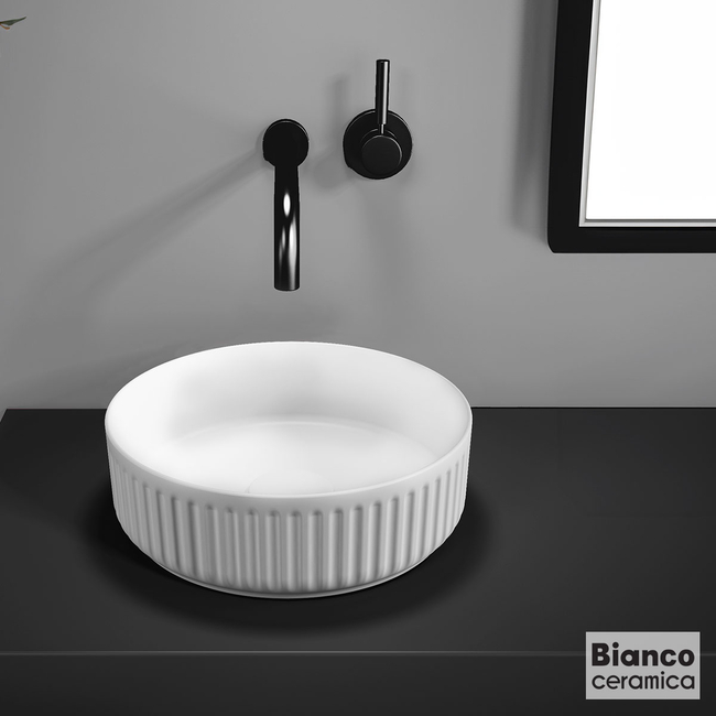 Porcelain Washbasin ETNA-S Φ36 Bianco Ceramica White Matt