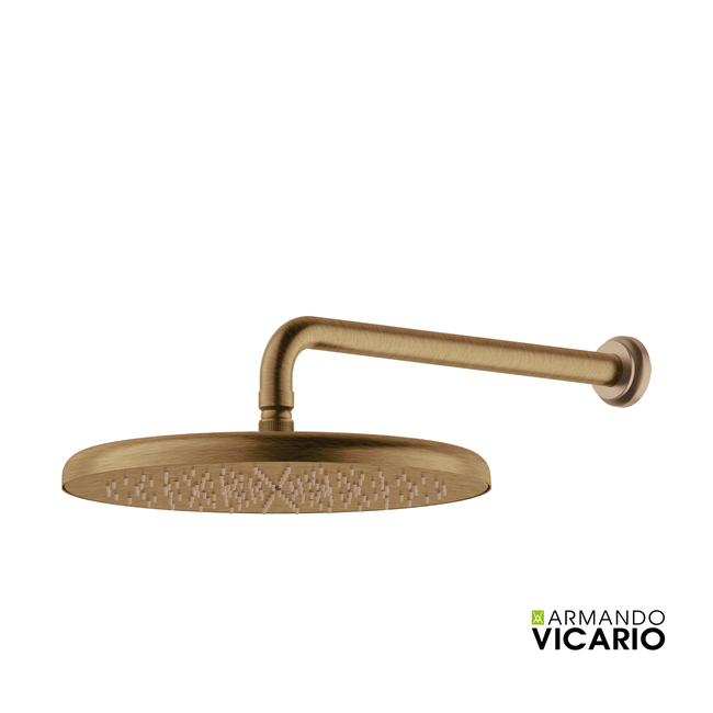 Κεφαλή Ντους Φ35εκ. με μπράτσο Τοίχου LUMIERE VICARIO, Antique Brass 