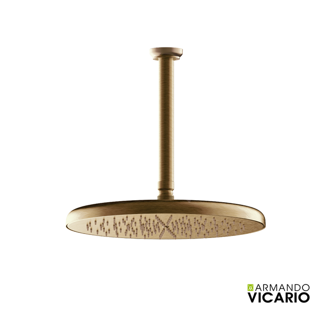 Κεφαλή Ντους Φ35εκ. με μπράτσο Οροφής LUMIERE VICARIO, Antique Brass 