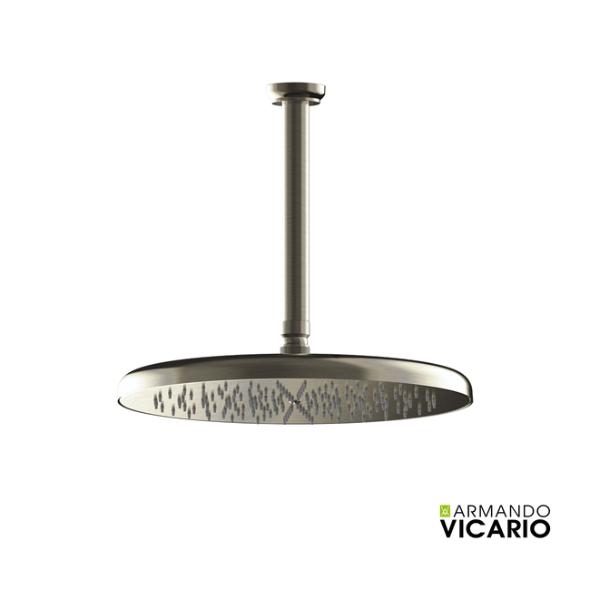 Κεφαλή Ντους Φ35εκ. με μπράτσο Οροφής LUMIERE VICARIO, Black Brushed