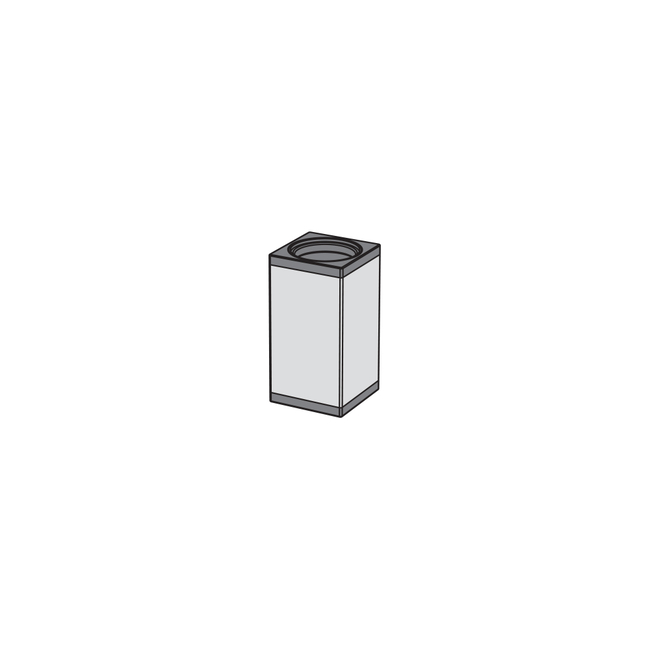  ΤΕΤΡΑΓΩΝΗ ΠΟΤΗΡΟΘΗΚΗ 8εκ MEDIUM GREY