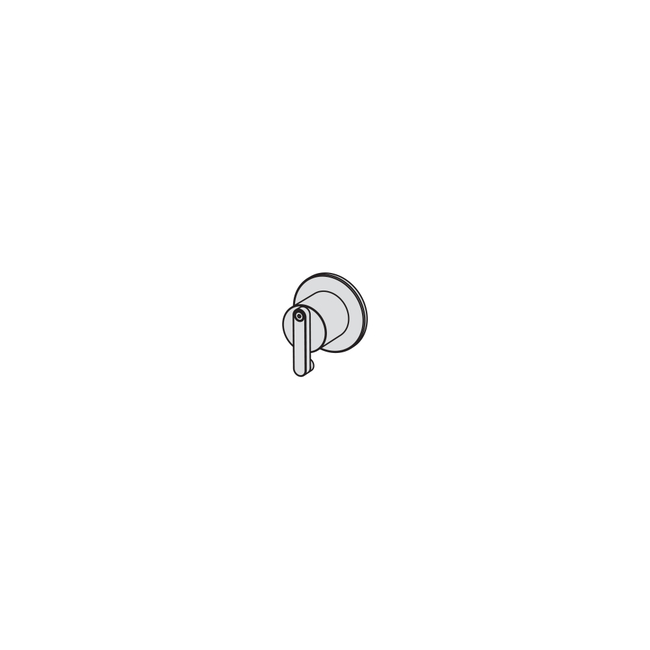 External part for wall-mounted stop valve - 1/2" connection polished steel
