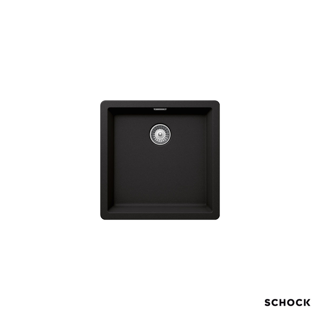 Νεροχύτης Κουζίνας Γρανίτη Manhattan Υποκαθήμενος 45,6x45,6 Schock Cristalite Concrete Granite