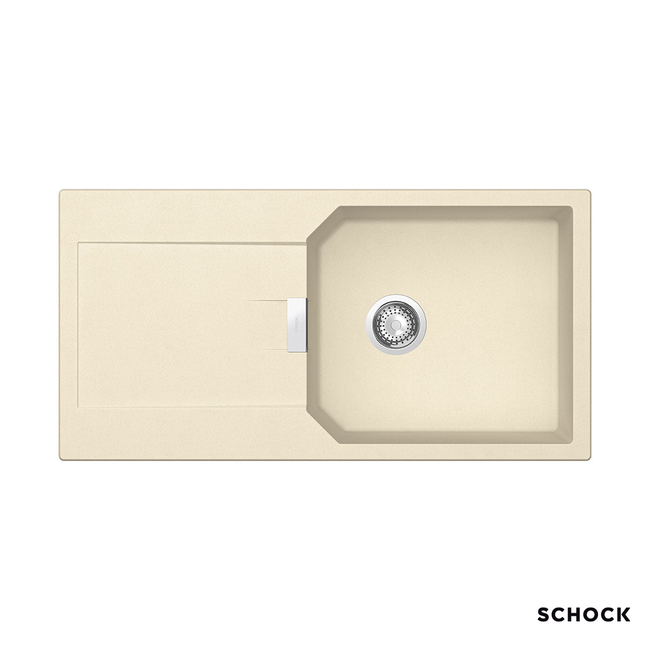 Νεροχύτης Κουζίνας Γρανίτη Manhattan 100x51 Schock Cristalite Vanilla Granite