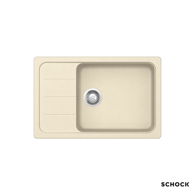 Νεροχύτης Κουζίνας Γρανίτη Element 78x50 Schock Cristalite Vanilla Granite