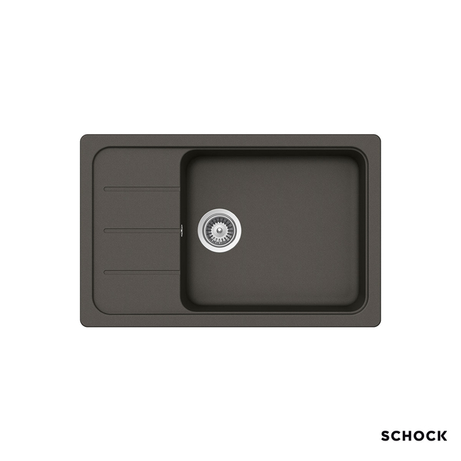 Νεροχύτης Κουζίνας Γρανίτη Element 78x50 Schock Cristalite Asphalt Granite