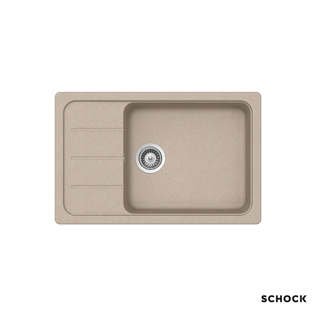 Νεροχύτης Κουζίνας Γρανίτη Element 78x50 Schock Cristalite Sabbia Granite