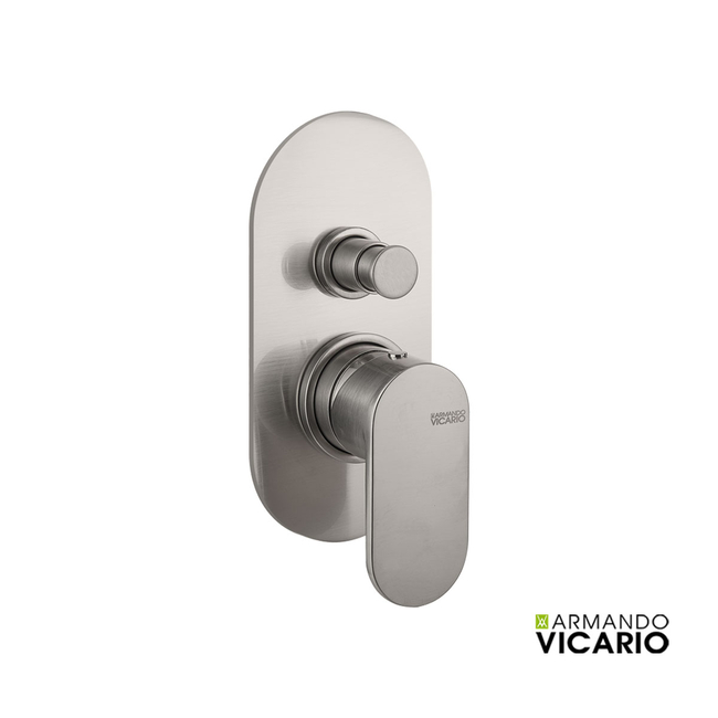 Μίκτης Εντοιχισμού 2 Εξόδων Slim Vicario Inox