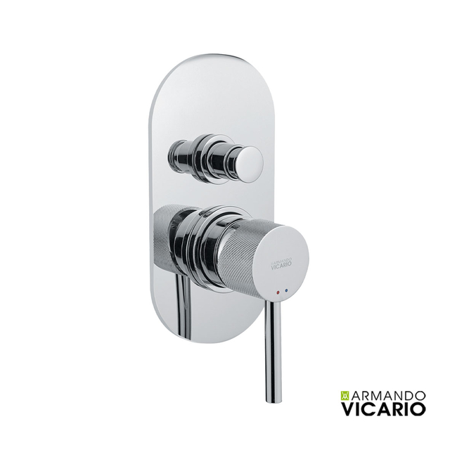 Μίκτης Εντοιχισμού 2 Εξόδων industrial Vicario Chrome