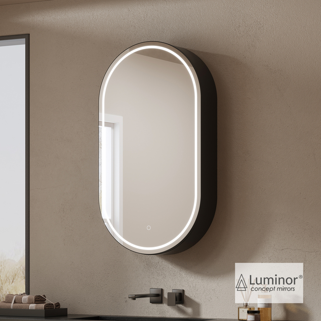 ΝΤΟΥΛΑΠΙ ΜΠΑΝΙΟΥ JAZZ 50x90 ΜΕ ΦΩΤΙΖΟΜΕΝΟ ΚΑΘΡΕΠΤΗ LED