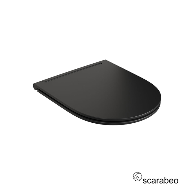 Κάλυμμα Λεκάνης MOON 5520 Slim Soft Close Scarabeo Ardesia (Black Matt)