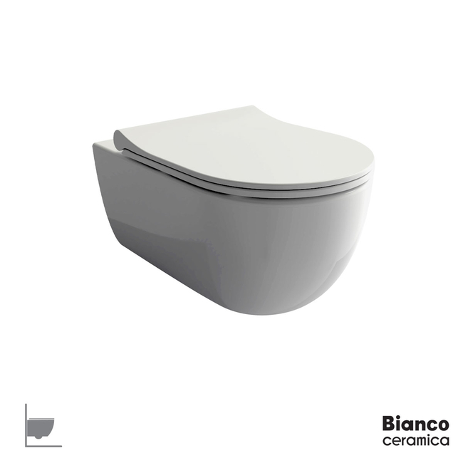 ΚΟΜΠΛΕ ΚΡΕΜ.ΛΕΚ.NORA/54,5+ΚΑΛ.MS34SC BIANCO CERAMICA WHITE